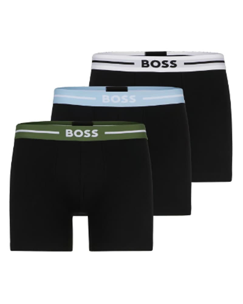 Hugo Boss 3-pack Boxer Brief Cotten Stretch Str. M 3 stk.