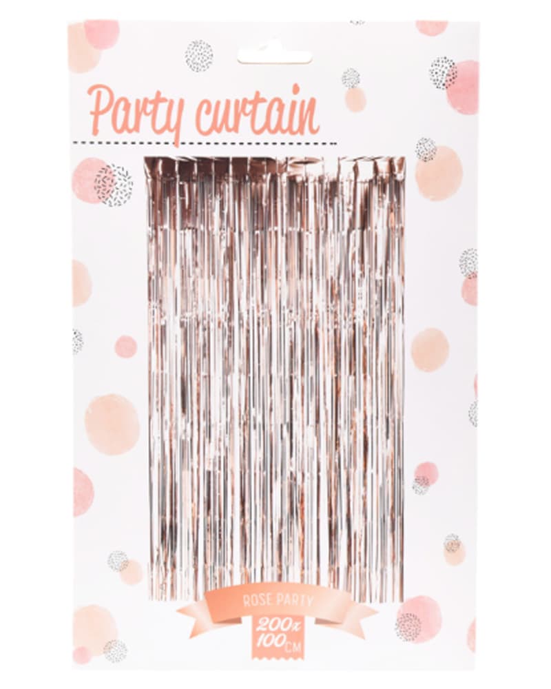 Excellent Houseware Party Curtain Rosegold 1 stk.