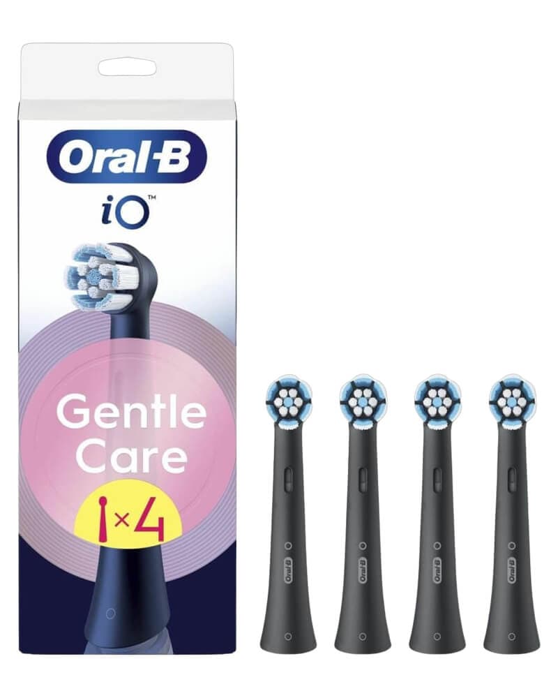 Oral B Io Gentle Care Black Tandbørstehoveder 4 St