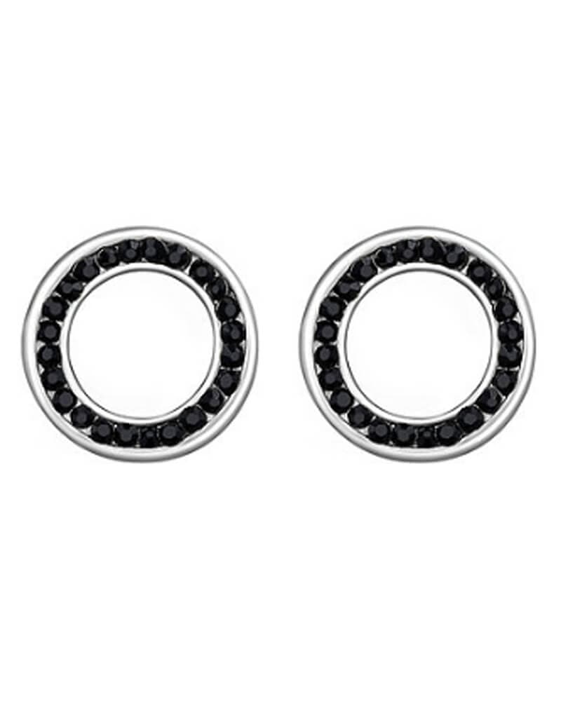 Everneed Crystal Sølvfarvet m. Sorte Sten (U)