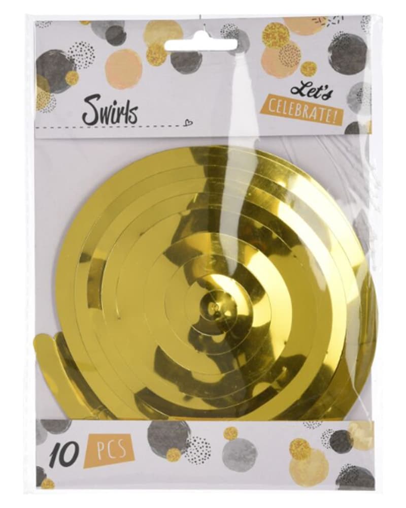 Excellent Houseware Swirls Gold 10 stk.
