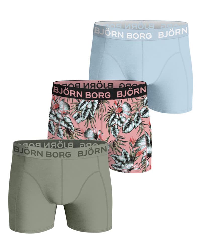 Björn Borg Cotton Stretch Shorts 3-pack Str. XL 3 stk.