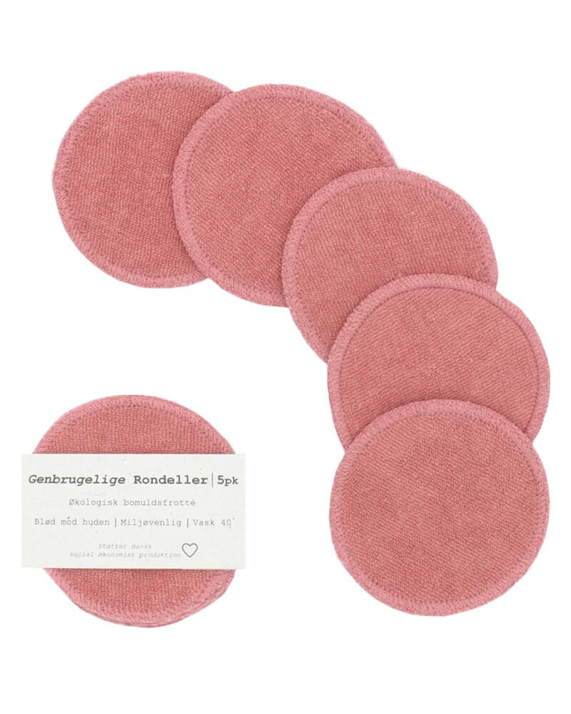 Pargaard Genbrugelige Rondeller Mørk Rosa 5 stk.