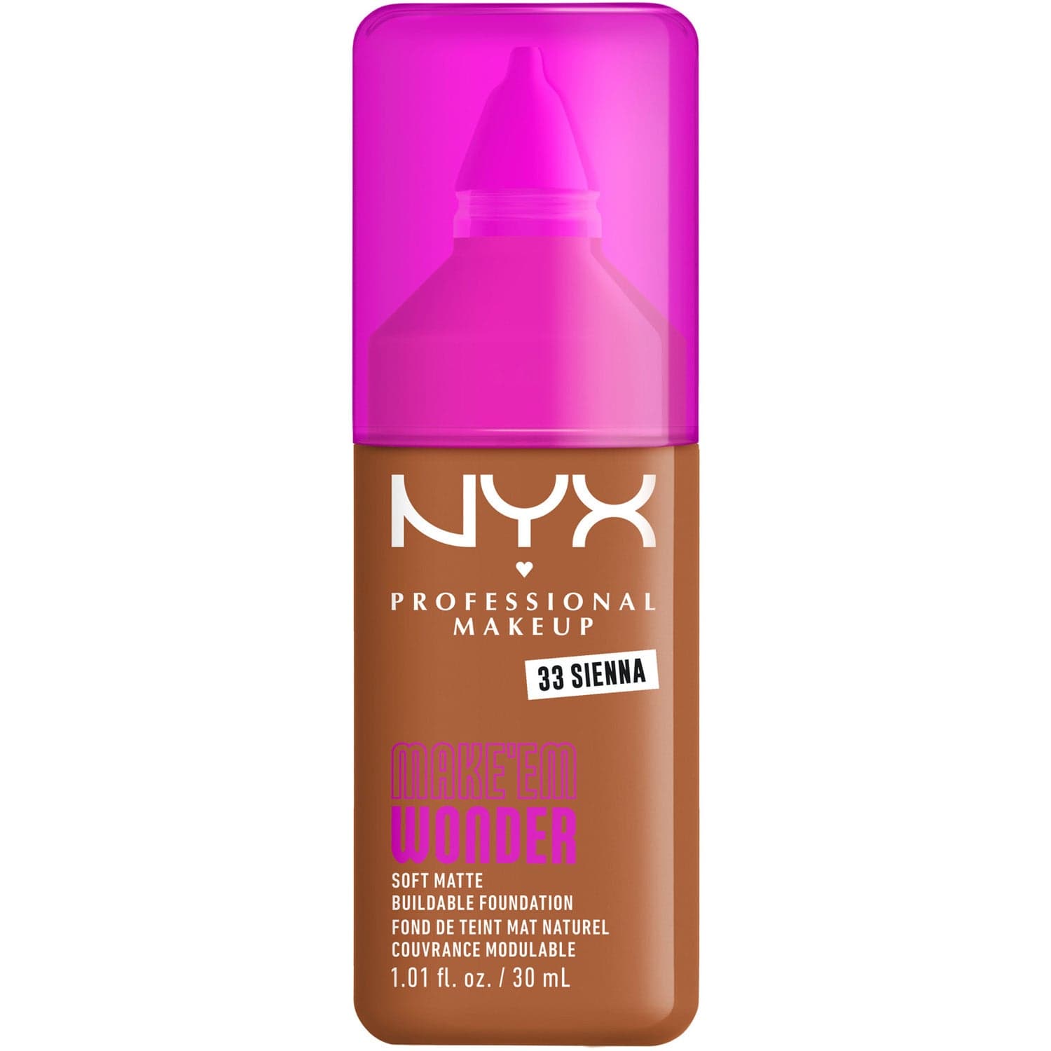 NYX Professional Makeup Make Em Wonder Foundation 33 Sienna - 30 ml