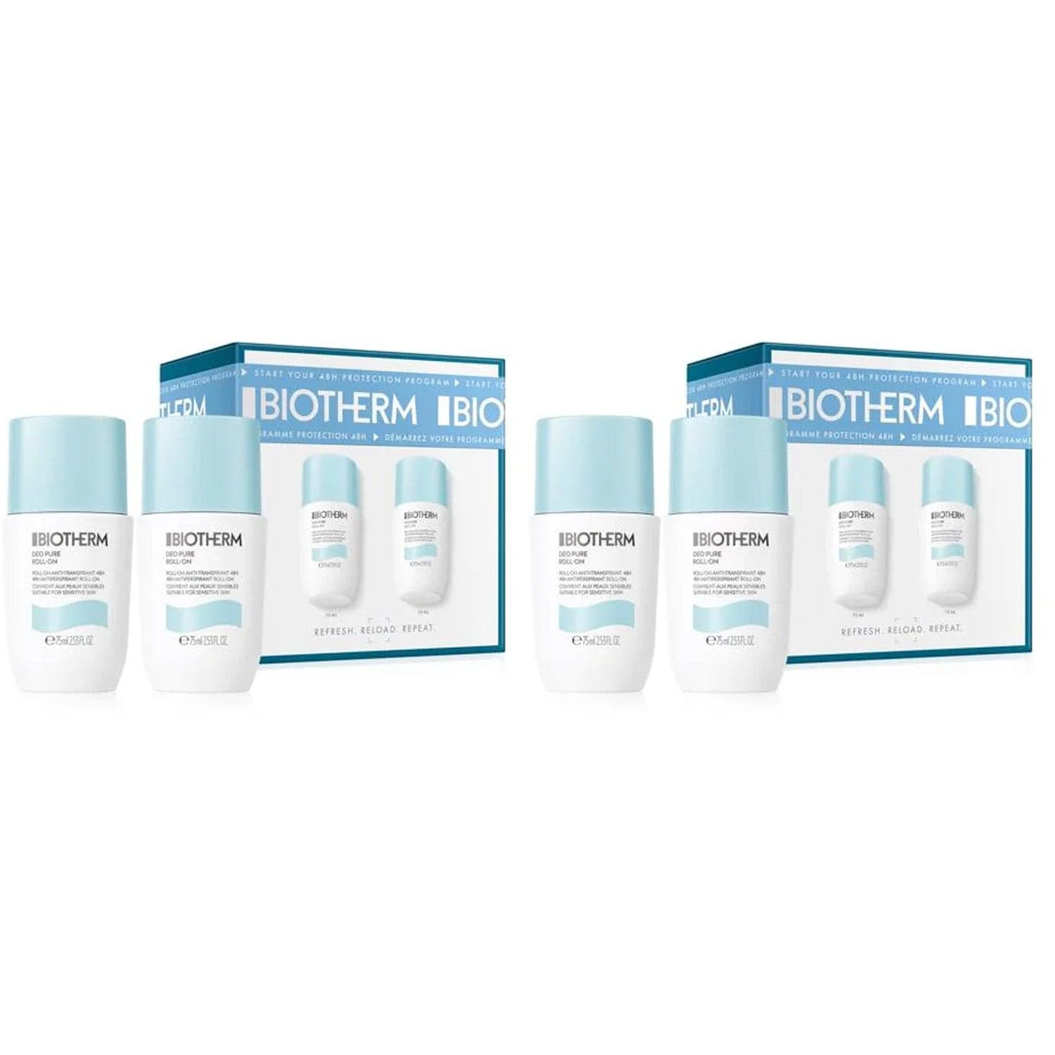 Biotherm Deo Pure Roll-On Set Duo 4x75 ml