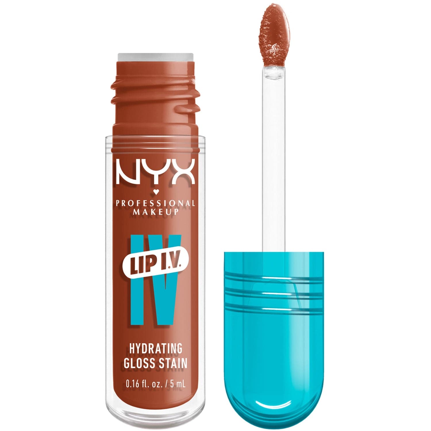 NYX Professional Makeup Lip I.V. Hydrating Gloss Stain 01 Caramel Drip - 5 ml