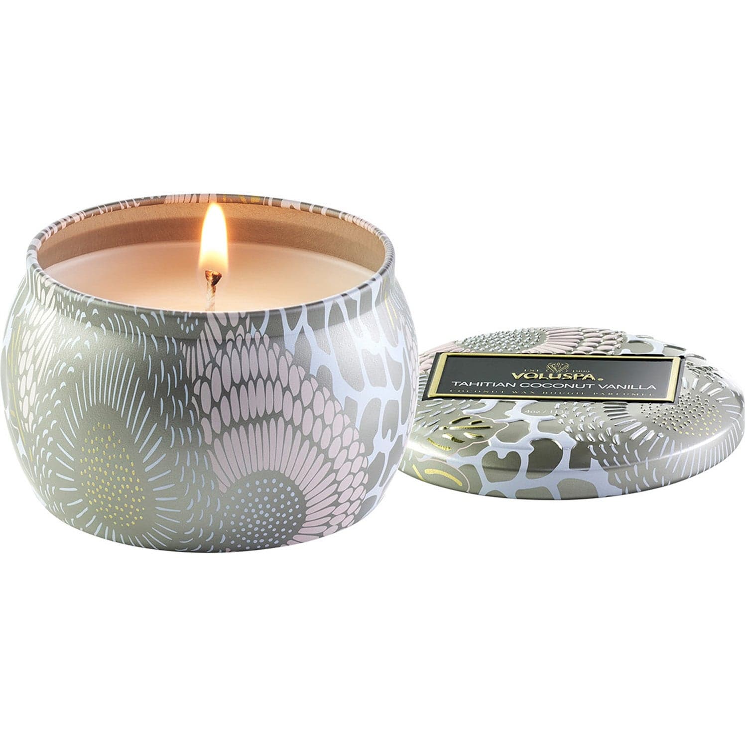 Voluspa Mini Tin Candle Tahitian Coconut Vanilla - 113 g
