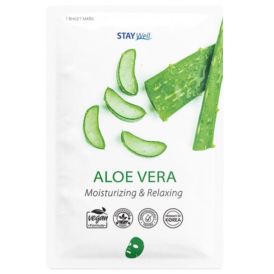 Stay Well Vegan Sheet Mask Aloe 1 pcs