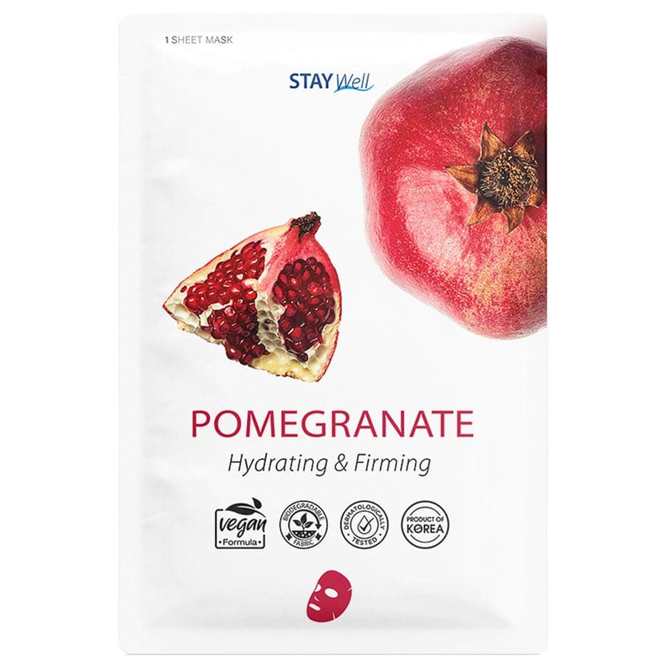 Stay Well Vegan Sheet Mask Pomegranate 1 pcs