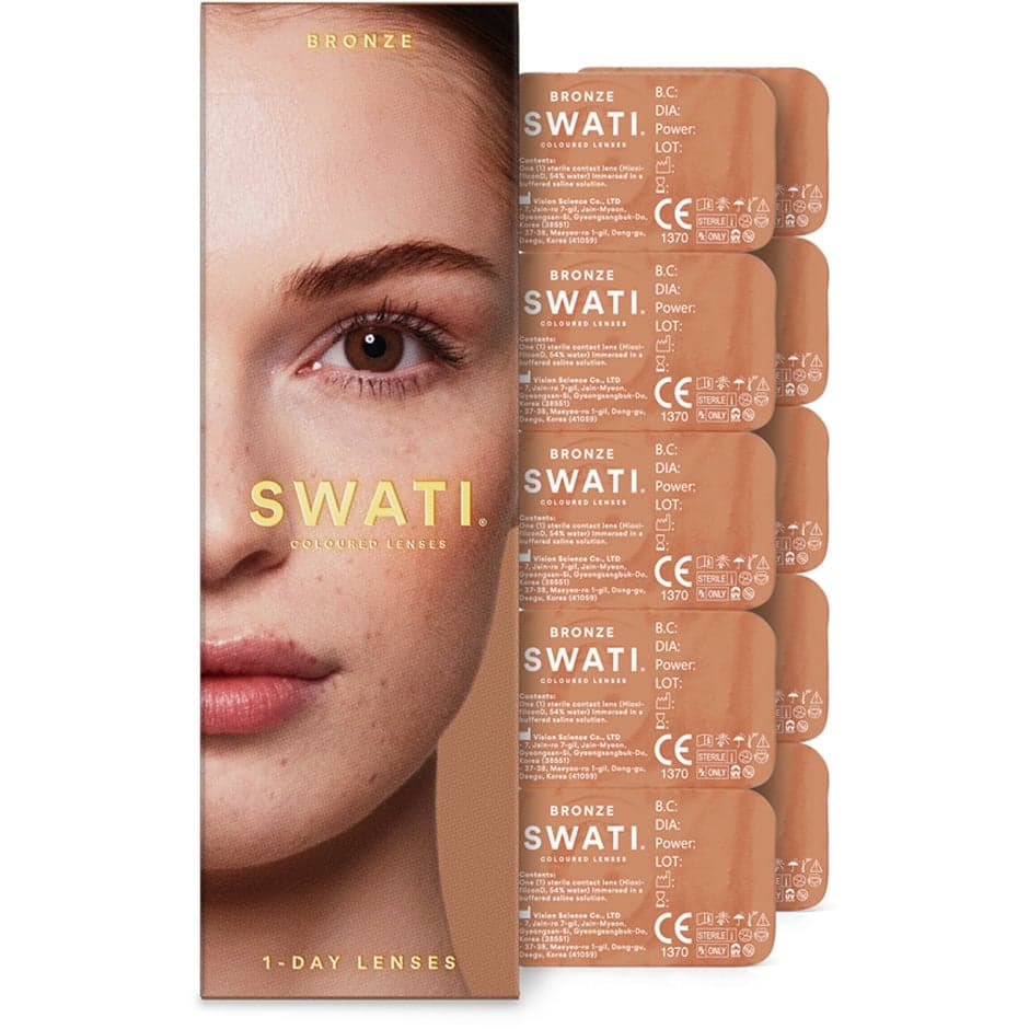 SWATI Cosmetics Coloured Lenses 1-Day Bronze - 5 pcs