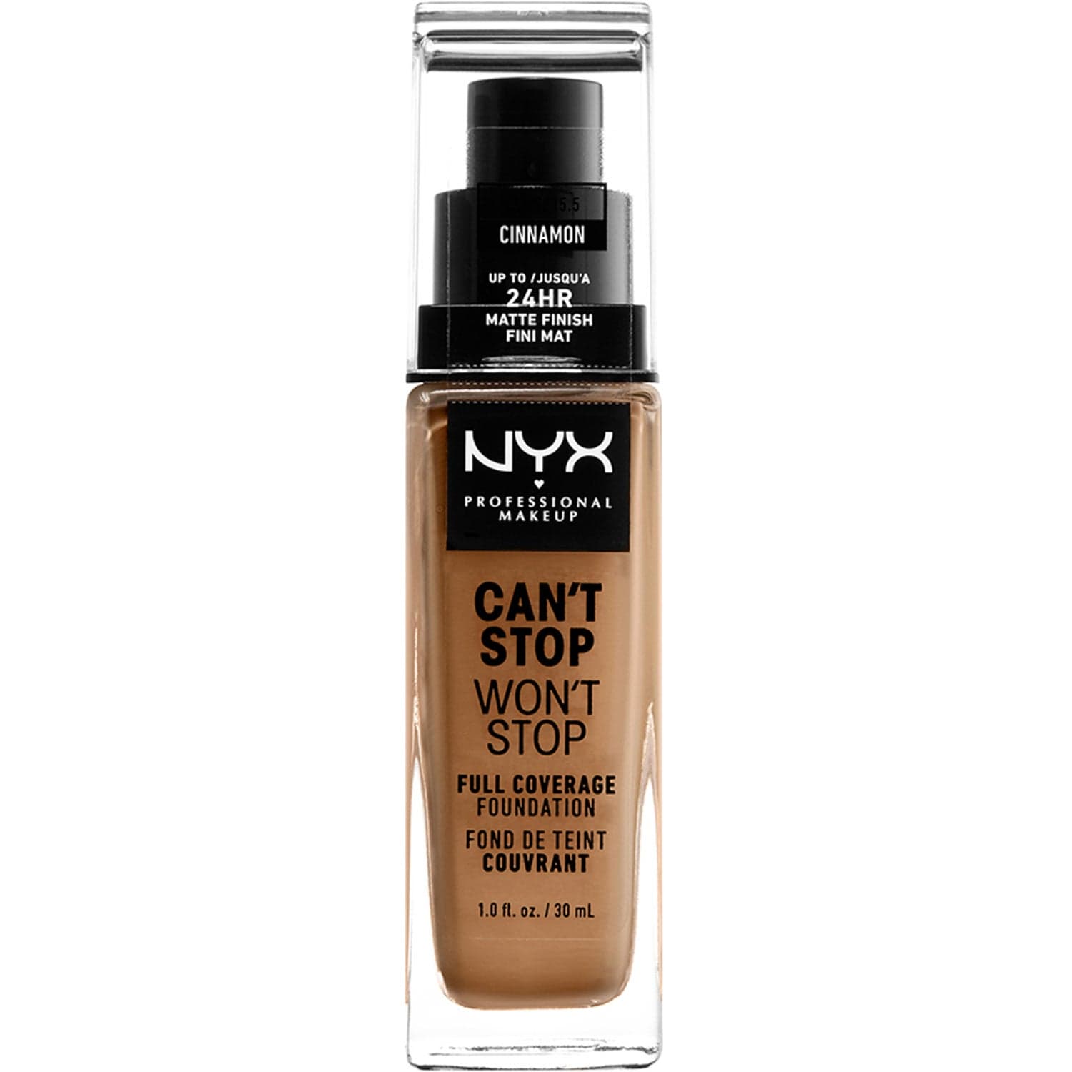 NYX Professional Makeup Can"t Stop Won"t Stop Foundation Cinnamon - 30 ml