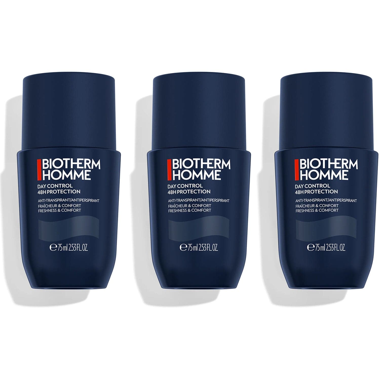 Biotherm Homme Day Control 48H Protection Antiperspirant Roll-On 3x75 ml - 225 ml