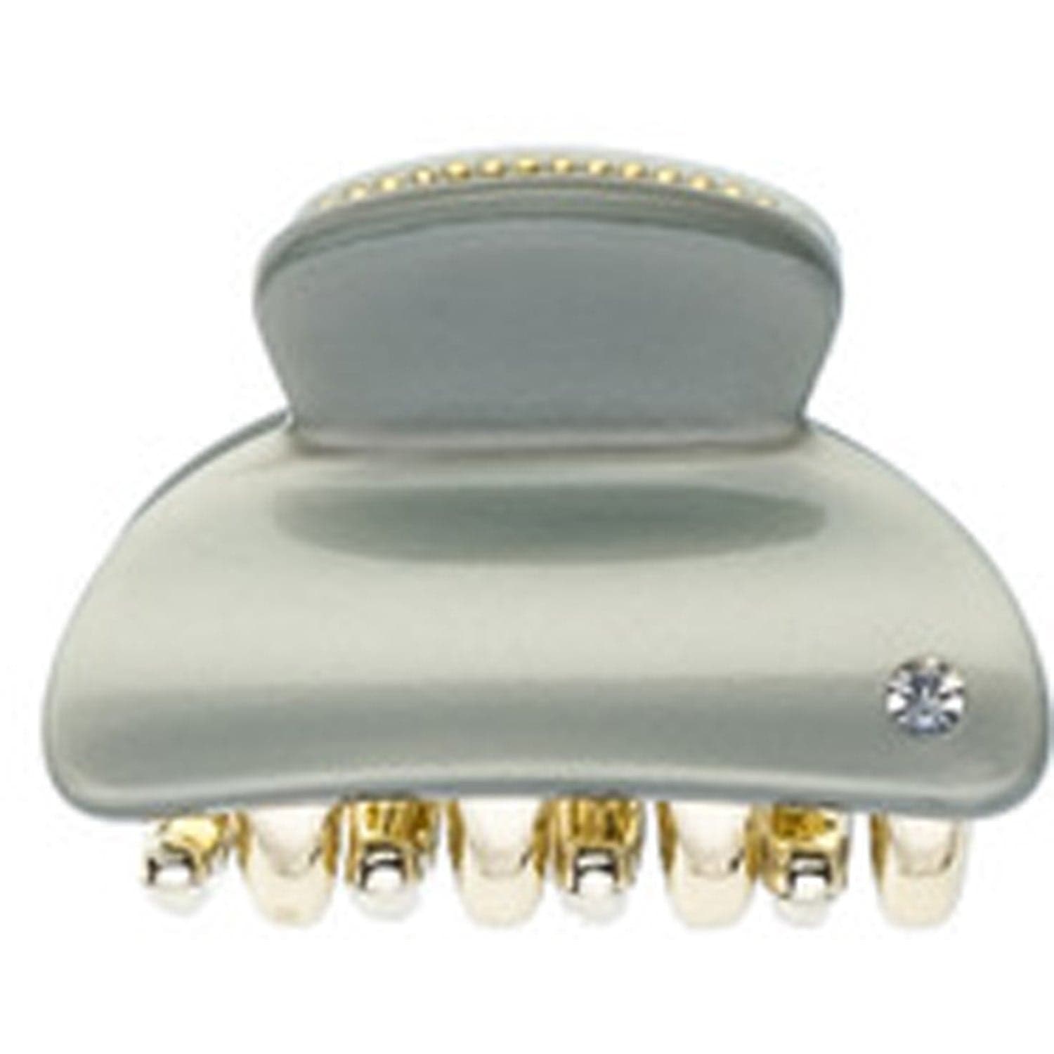 Dark Hair Claw Small Milieu Green - 1 pcs