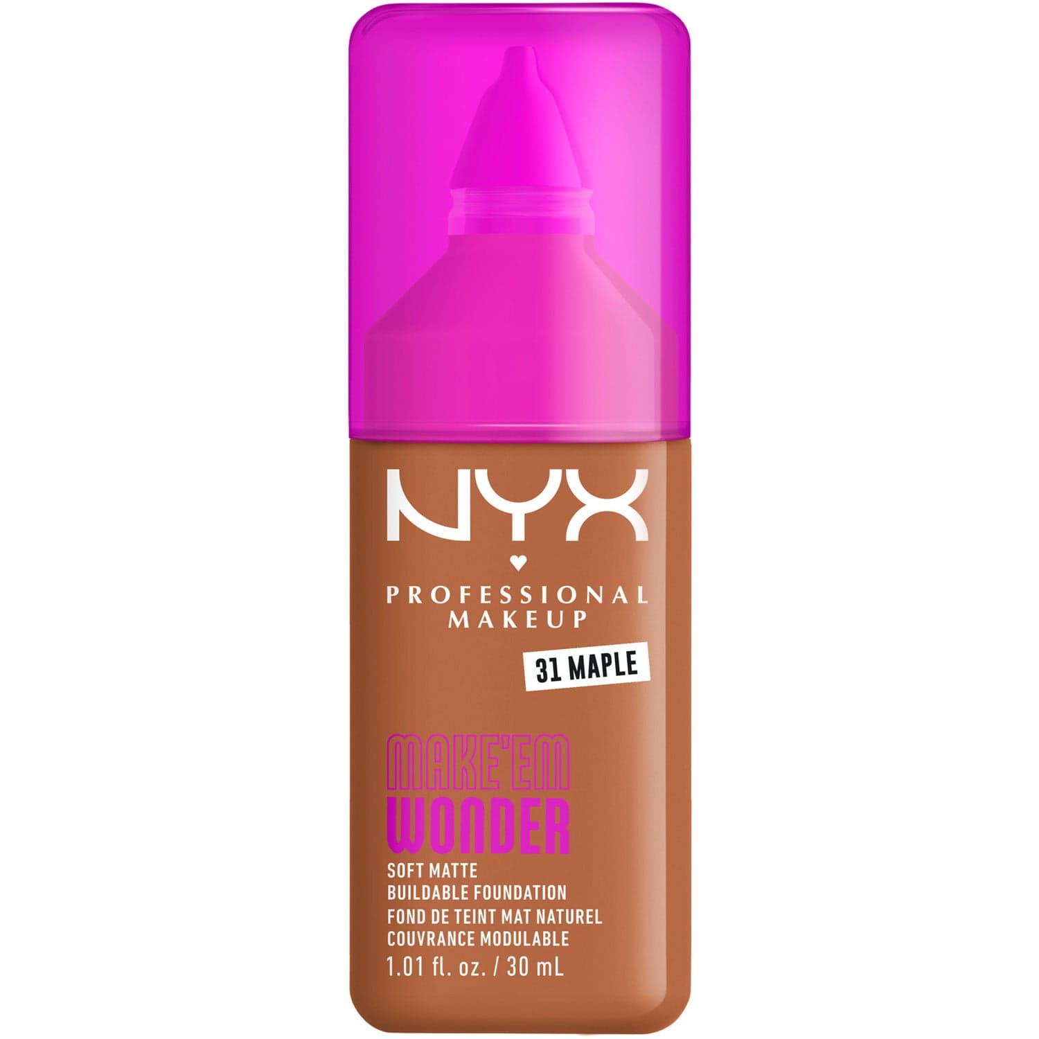 NYX Professional Makeup Make Em Wonder Foundation 31 Maple - 30 ml