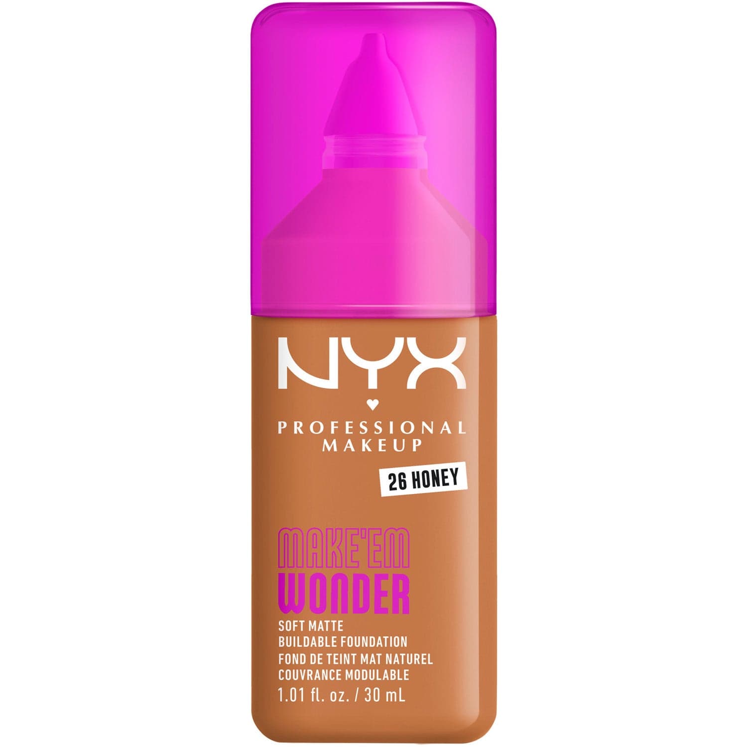 NYX Professional Makeup Make Em Wonder Foundation 26 Honey - 30 ml