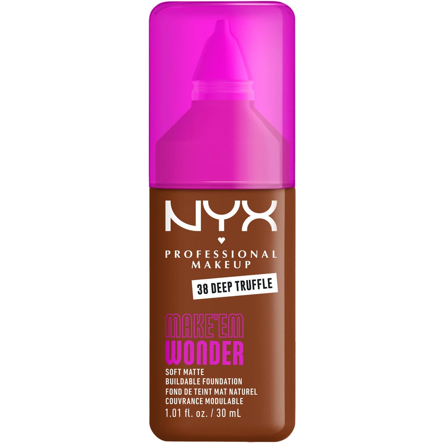 NYX Professional Makeup Make Em Wonder Foundation 38 Deep Truffle - 30 ml
