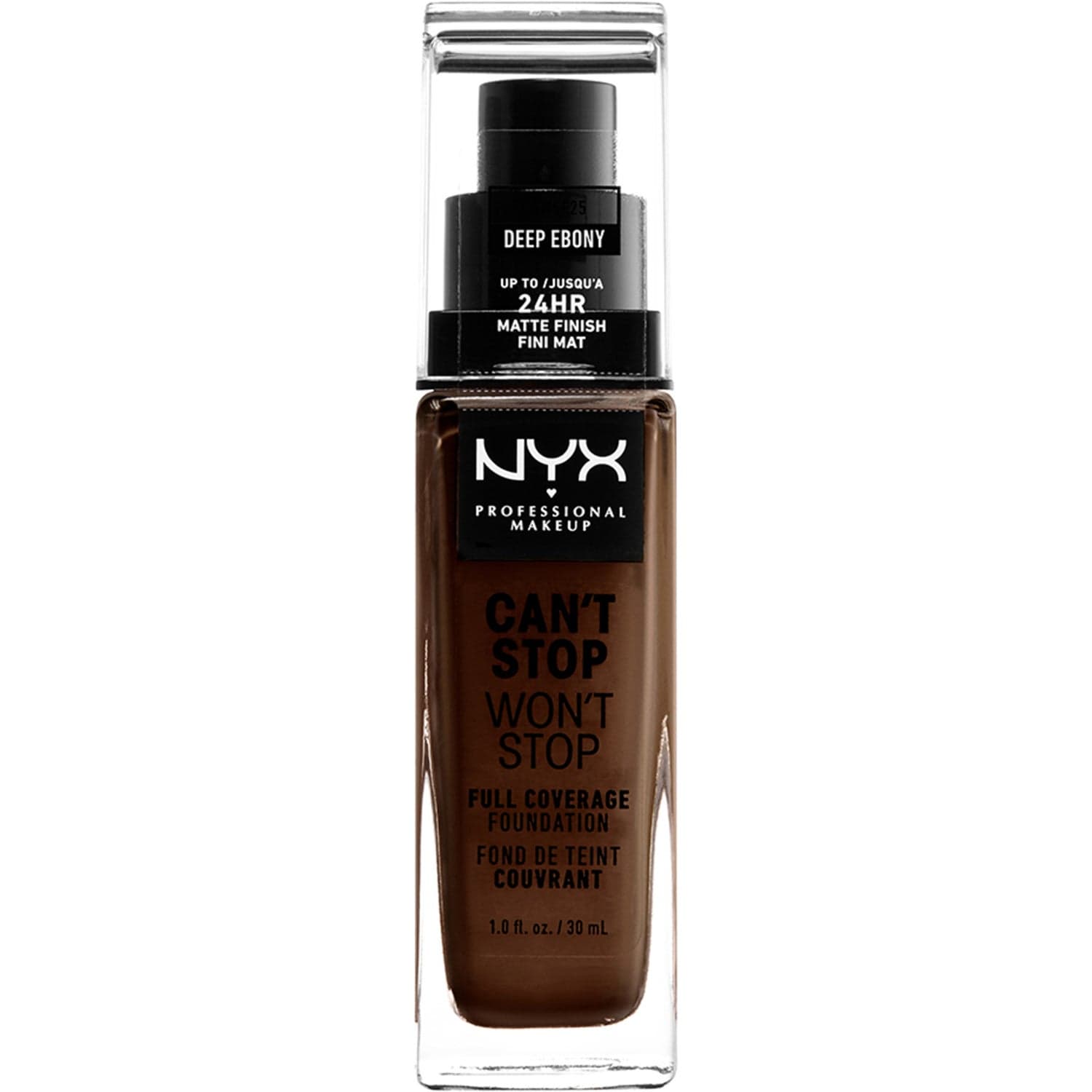 NYX Professional Makeup Can"t Stop Won"t Stop Foundation Deep ebony - 30 ml