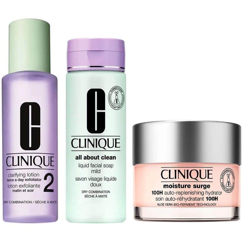 Clinique 3-Step Skincare System Routine for Normal Skin - 450 ml