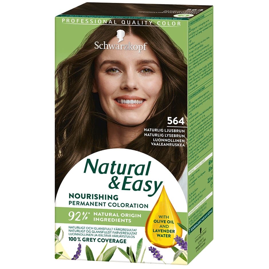 Schwarzkopf Natural & Easy 564 Naturlig ljusbrun - 1 pcs