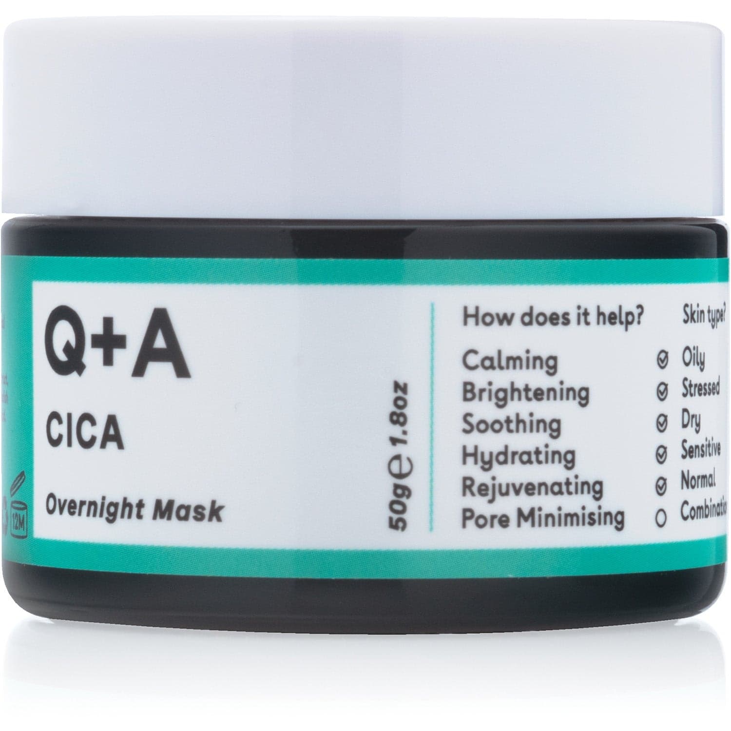 Q+A Cica Calming Overnight Face Mask 50 g