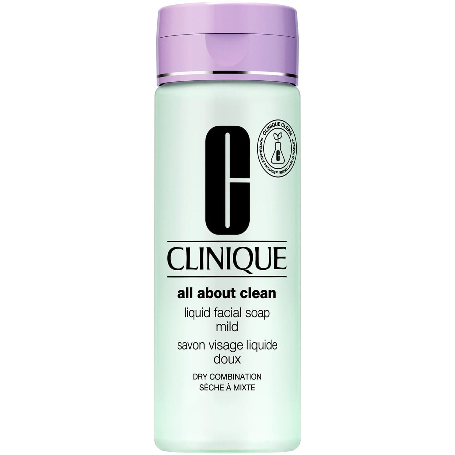 Clinique All About Clean Liquid Facial Soap Mild Dry Combination Skin - 200 ml