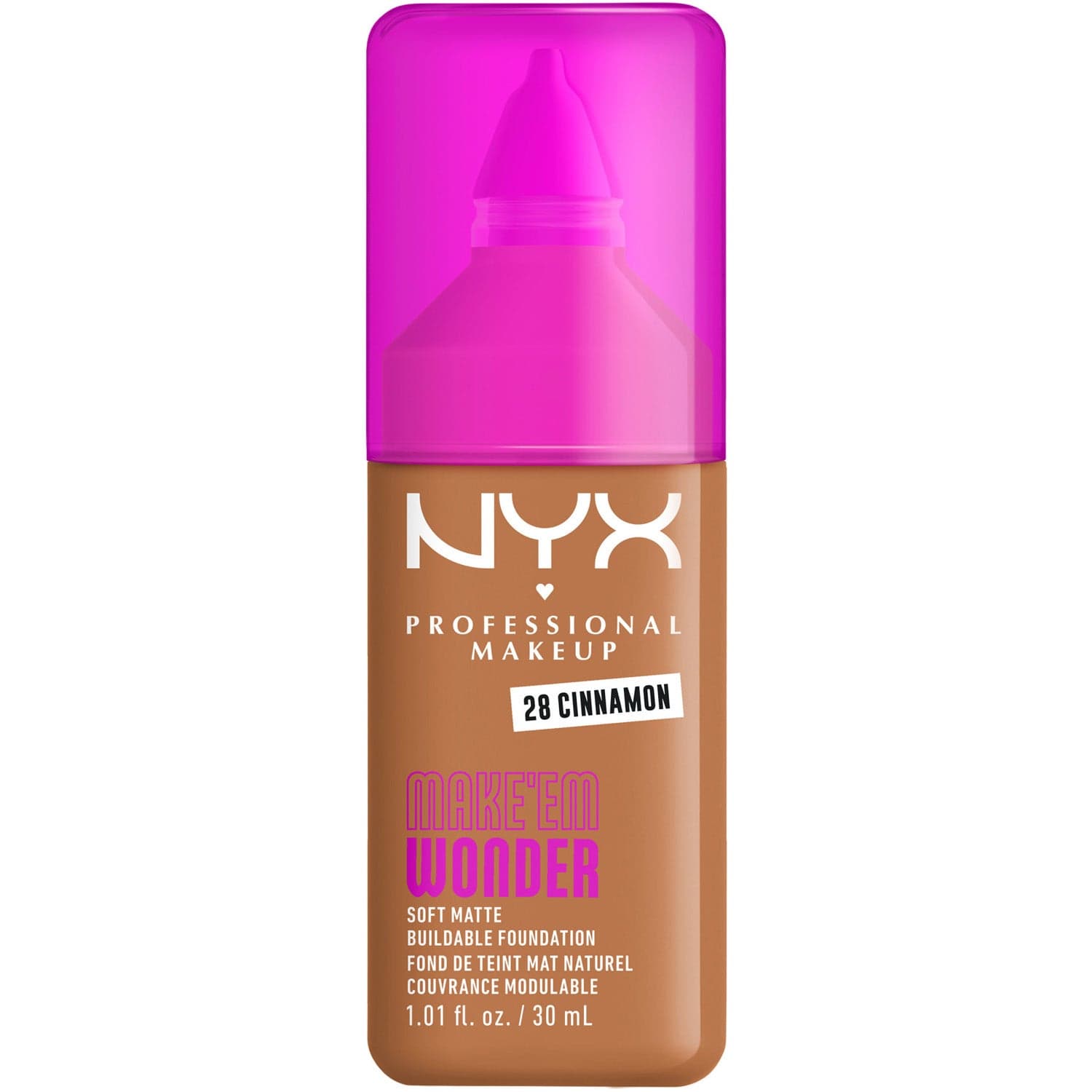 NYX Professional Makeup Make Em Wonder Foundation 28 Cinnamon - 30 ml