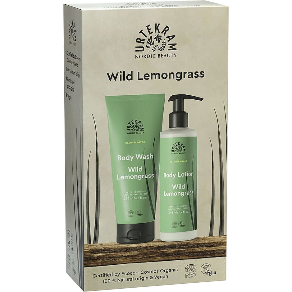 Urtekram Giftbox Body Care Wild Lemongrass - 445 ml