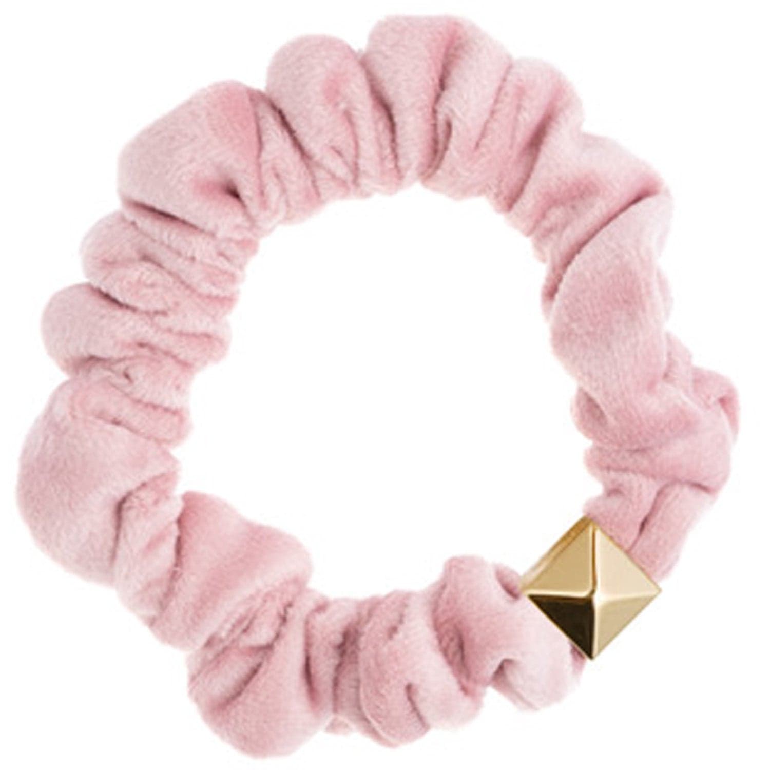 Dark Velvet Mini Scrunchie Light Rose