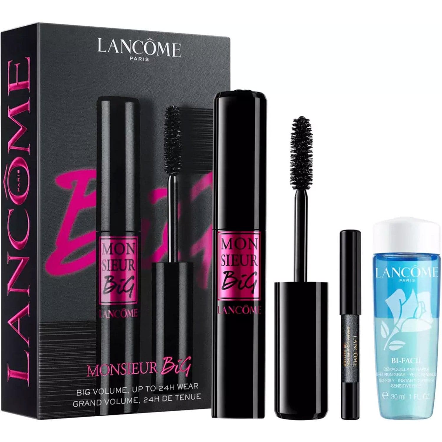 Lancôme Monsieur Big Mascara Set & Drama Liqui-Pencil & Bi-Facial 1 pcs