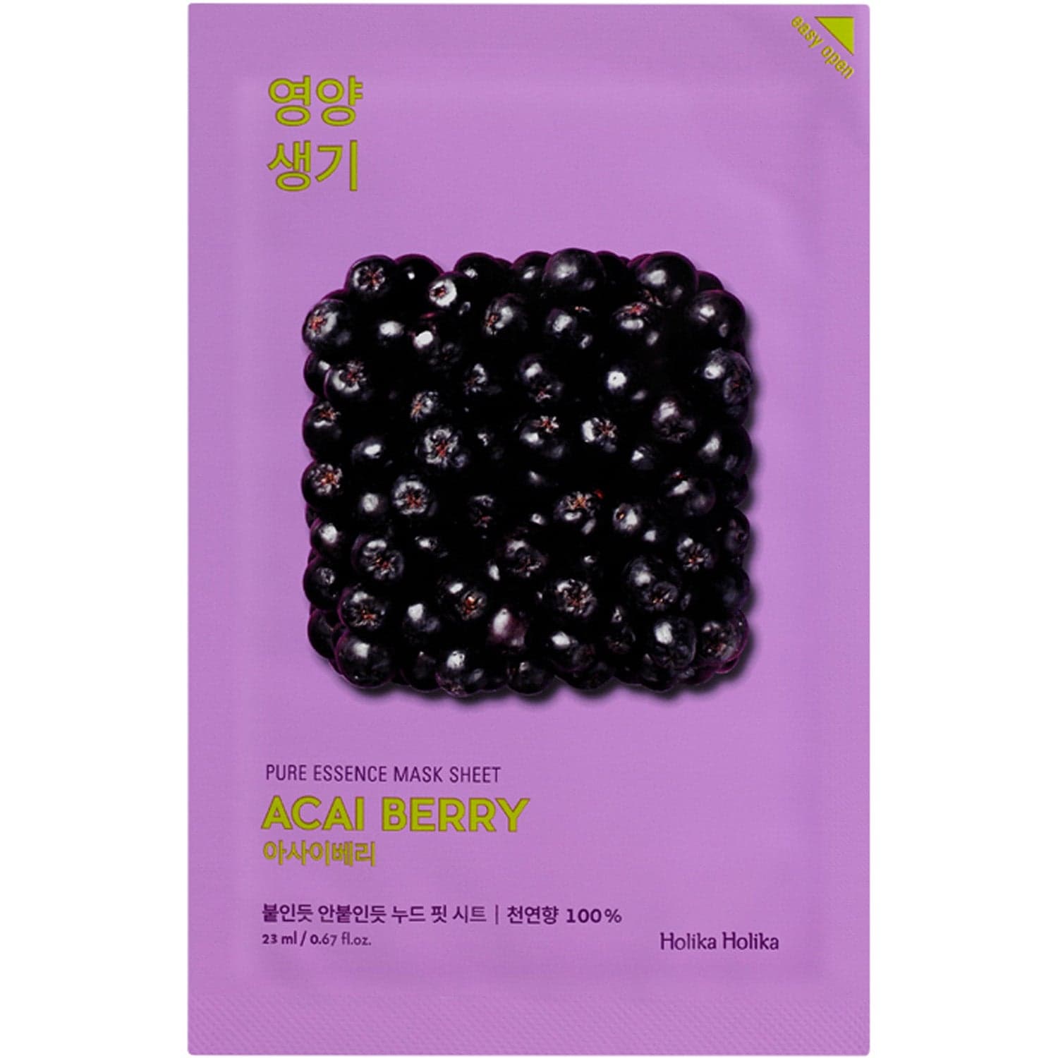 Holika Holika Pure Essence Sheet Mask Acai Berry - 20 ml