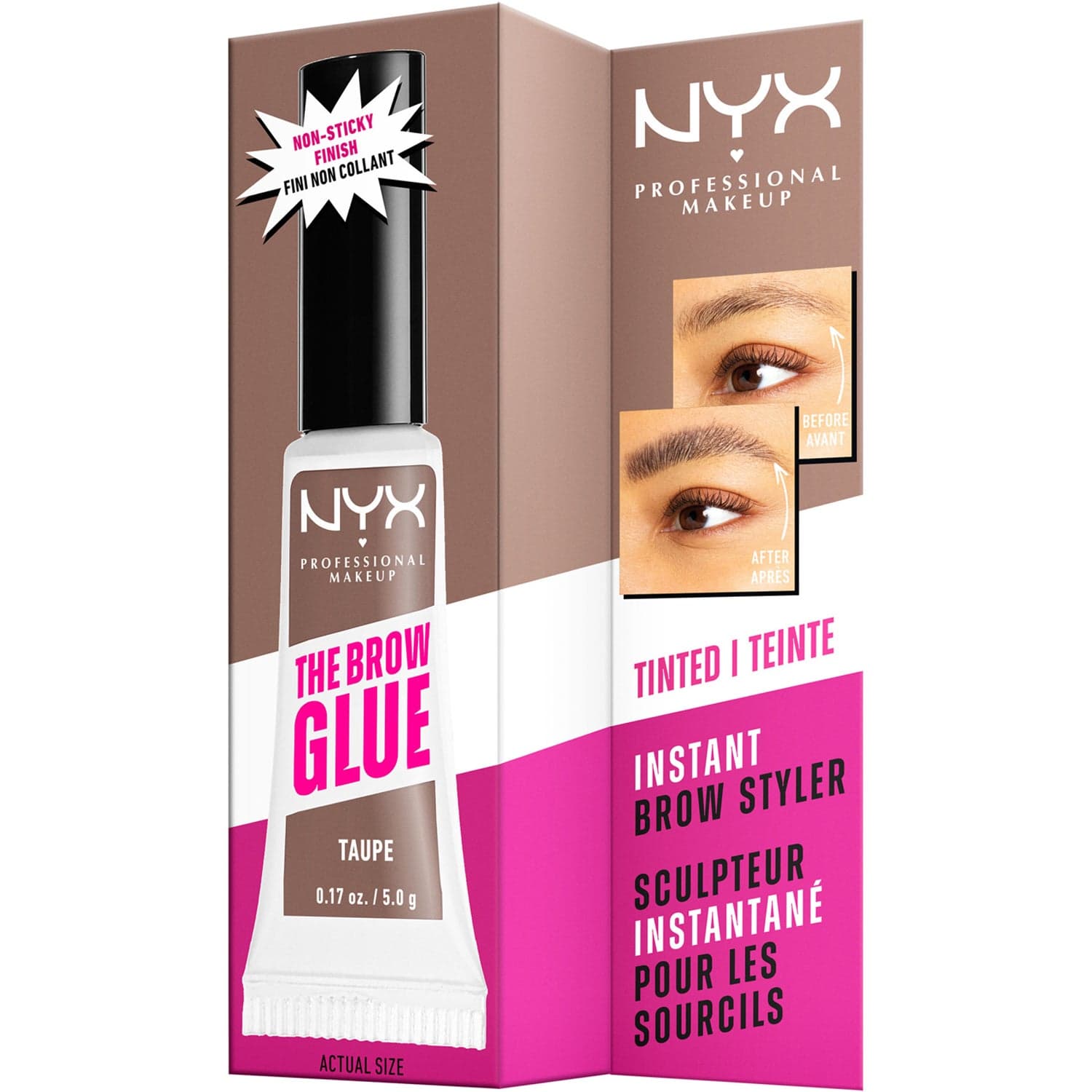 NYX Professional Makeup The Brow Glue Instant Brow Styler Taupe 02 - 5 g