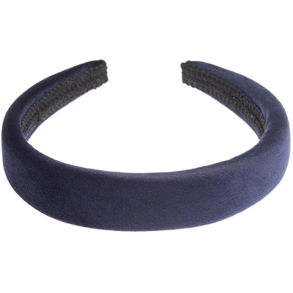 Dark Velvet Hair Band Broad Navy Blue - 1 pcs