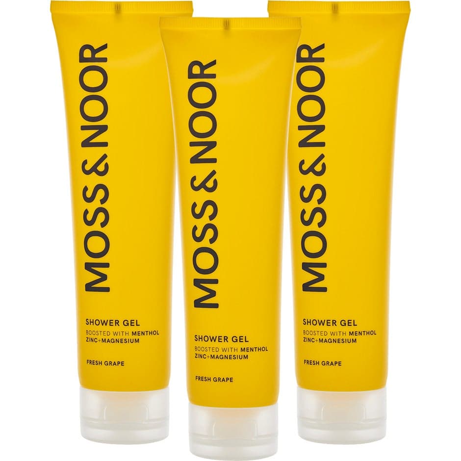 Moss & Noor After Workout Shower Gel Fresh Grapefruit 3 pack - 450 ml