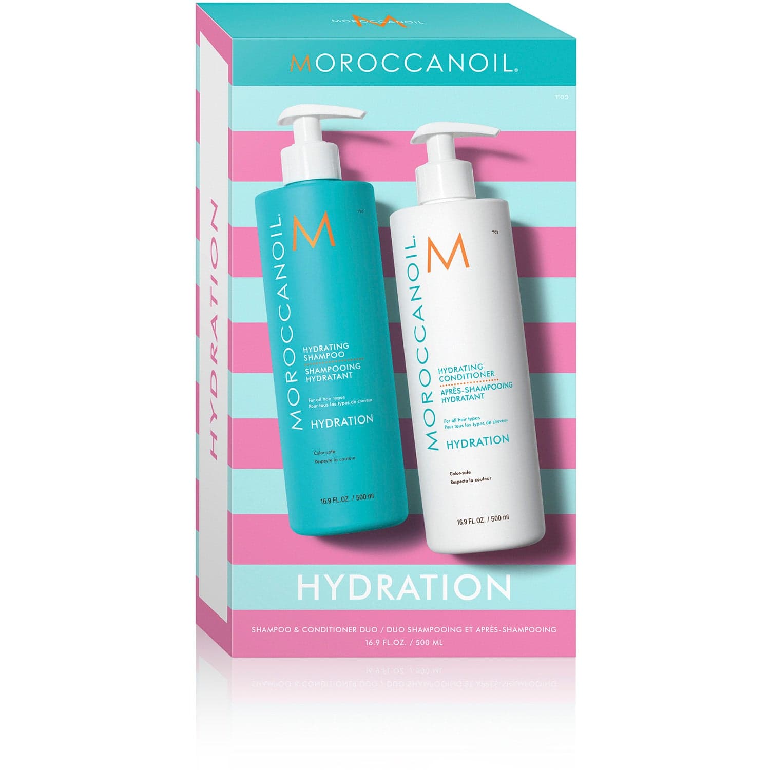 Moroccanoil Duo Hydration Schampoo + Conditioner + High Shine Gloss Mask 500 ml + 500 ml + 15 ml - 1015 ml