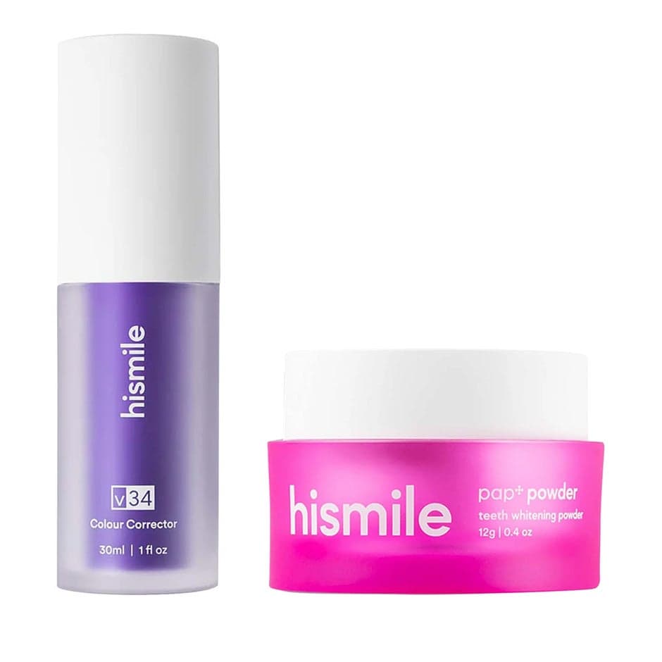 Hismile Whitening Set Colour Corrector 30 ml + Whitening Powder 12 g