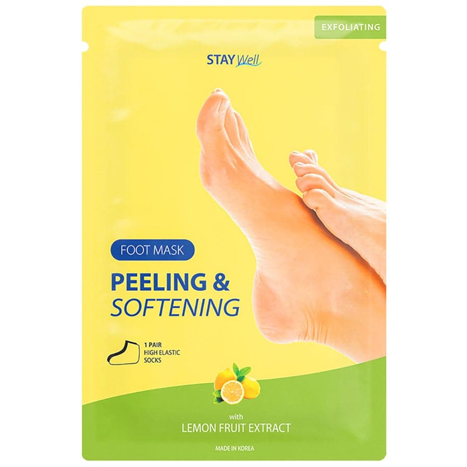 Stay Well Peeling & Softening Foot Mask Lemon 1 pcs