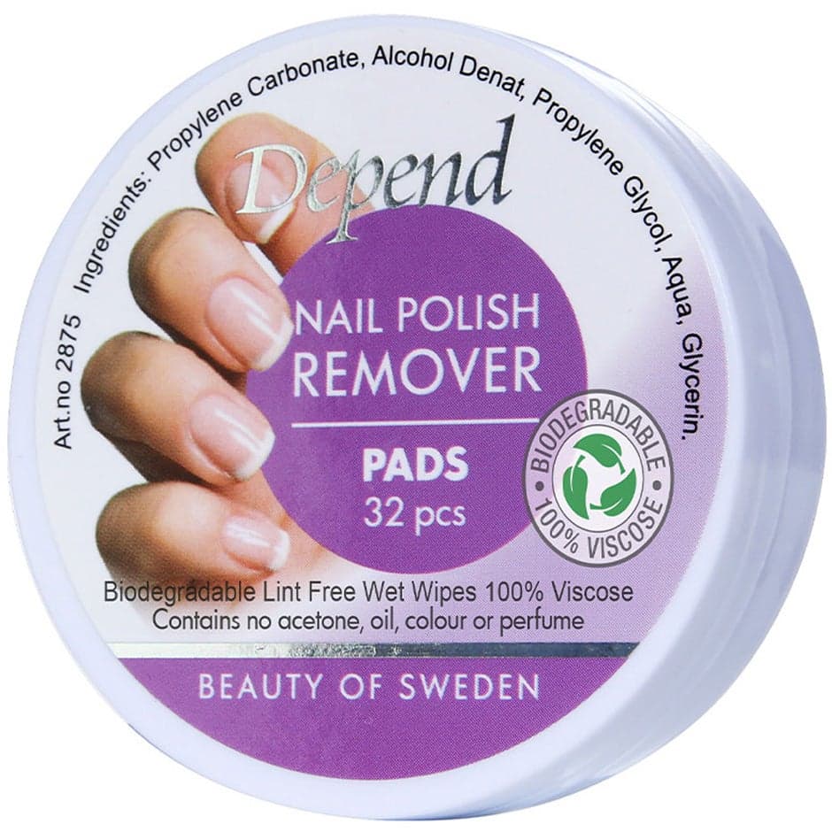 Depend Nail Polish Remover Pads 32 pcs