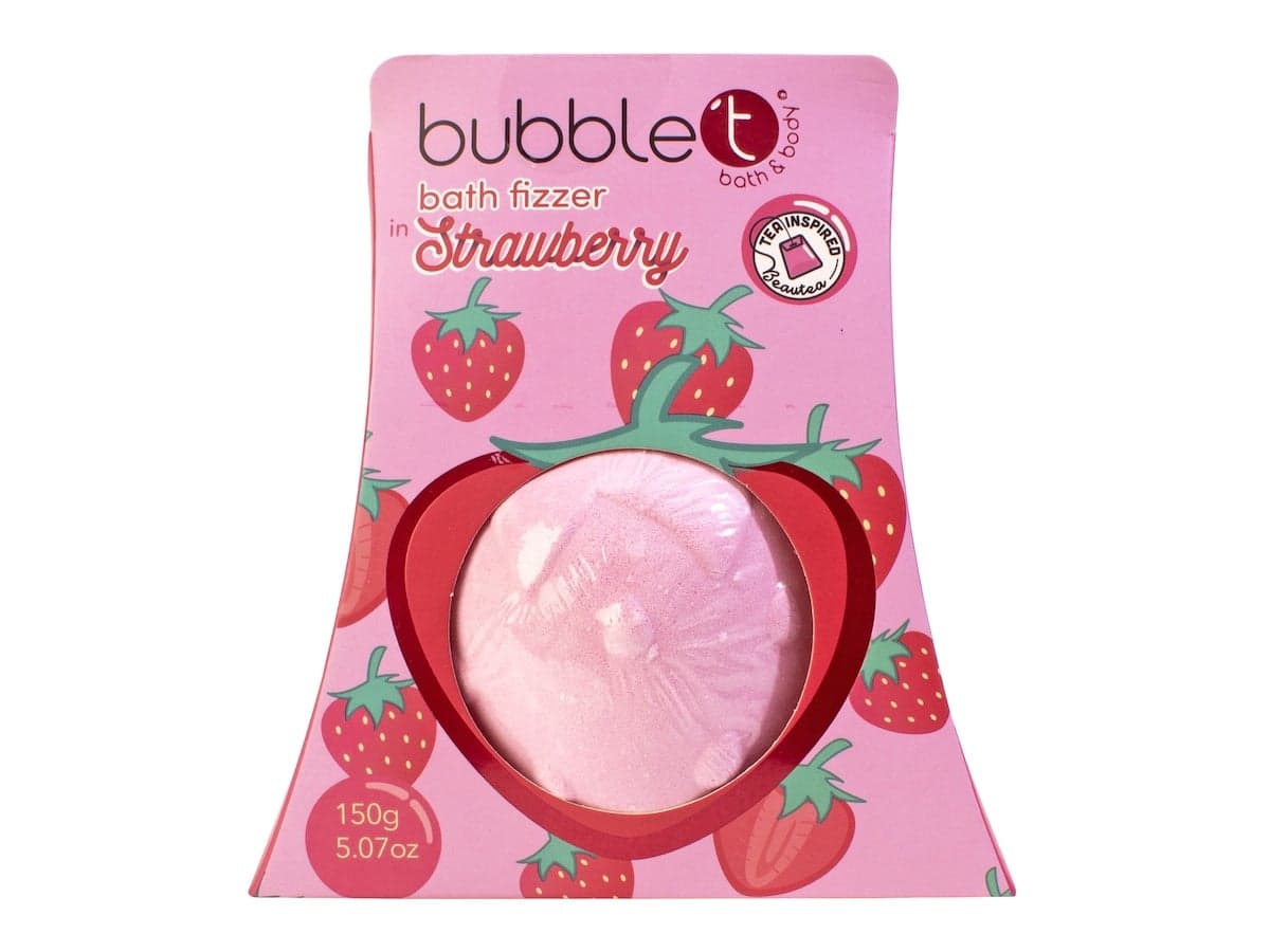 BubbleT Fruitea Bath Fizzer Strawberry 150 g