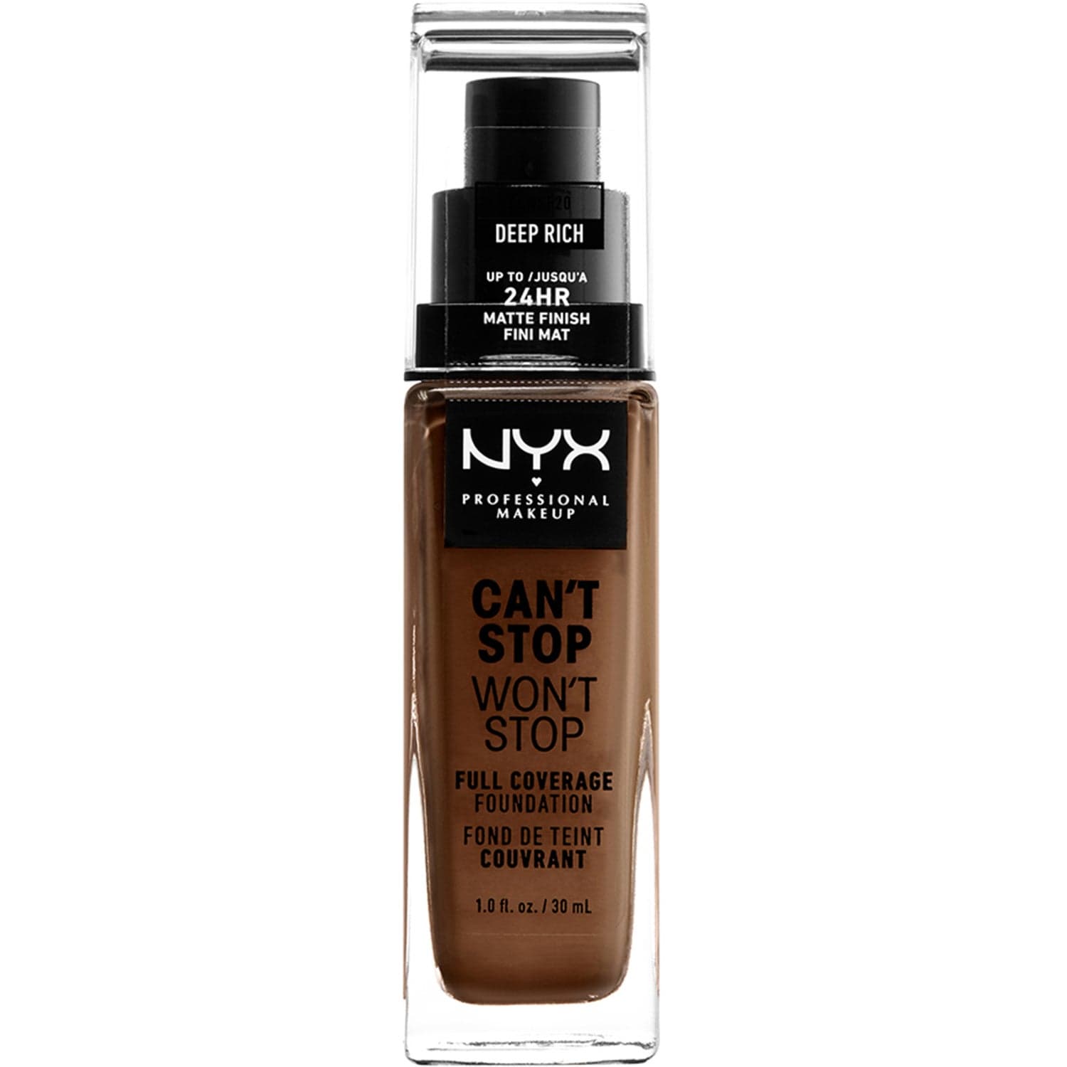 NYX Professional Makeup Can"t Stop Won"t Stop Foundation Deep rich - 30 ml