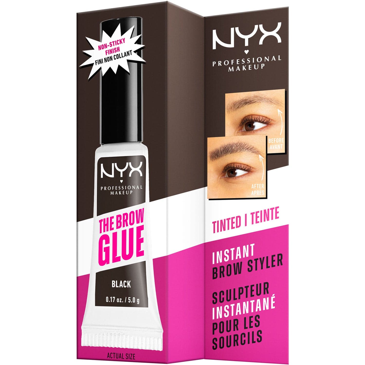 NYX Professional Makeup The Brow Glue Instant Brow Styler Black 05 - 5 g