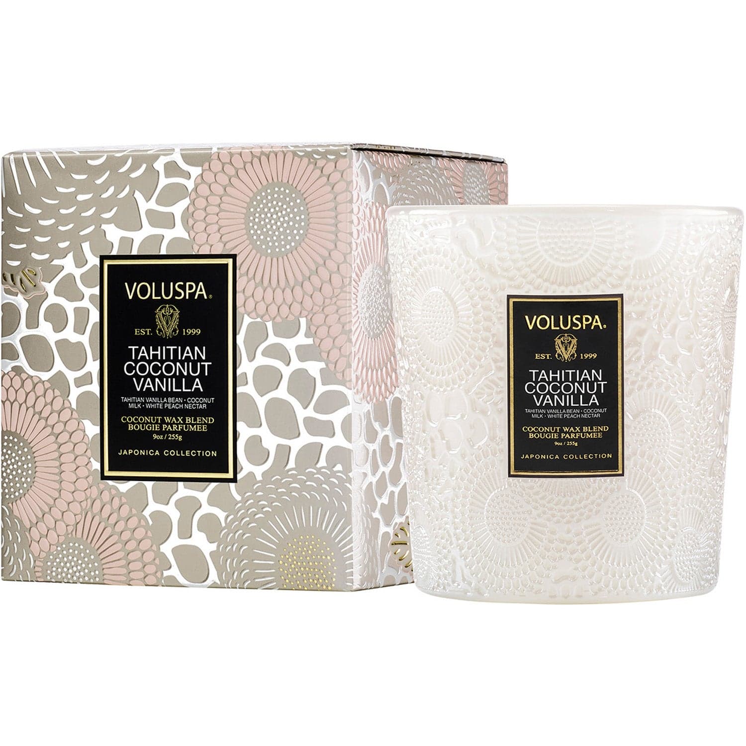 Voluspa Classic Boxed Candle Tahotian Coconut & Vanilla - 255 g