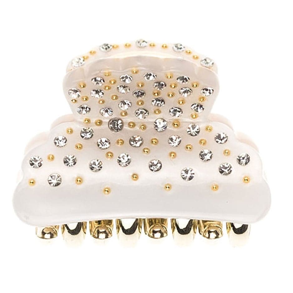 Dark Crystal Hair Claw Small White - 1 pcs