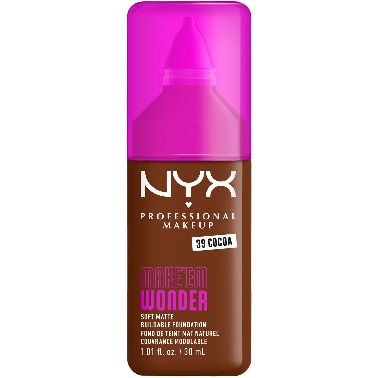 NYX Professional Makeup Make Em Wonder Foundation 39 Cocoa - 30 ml