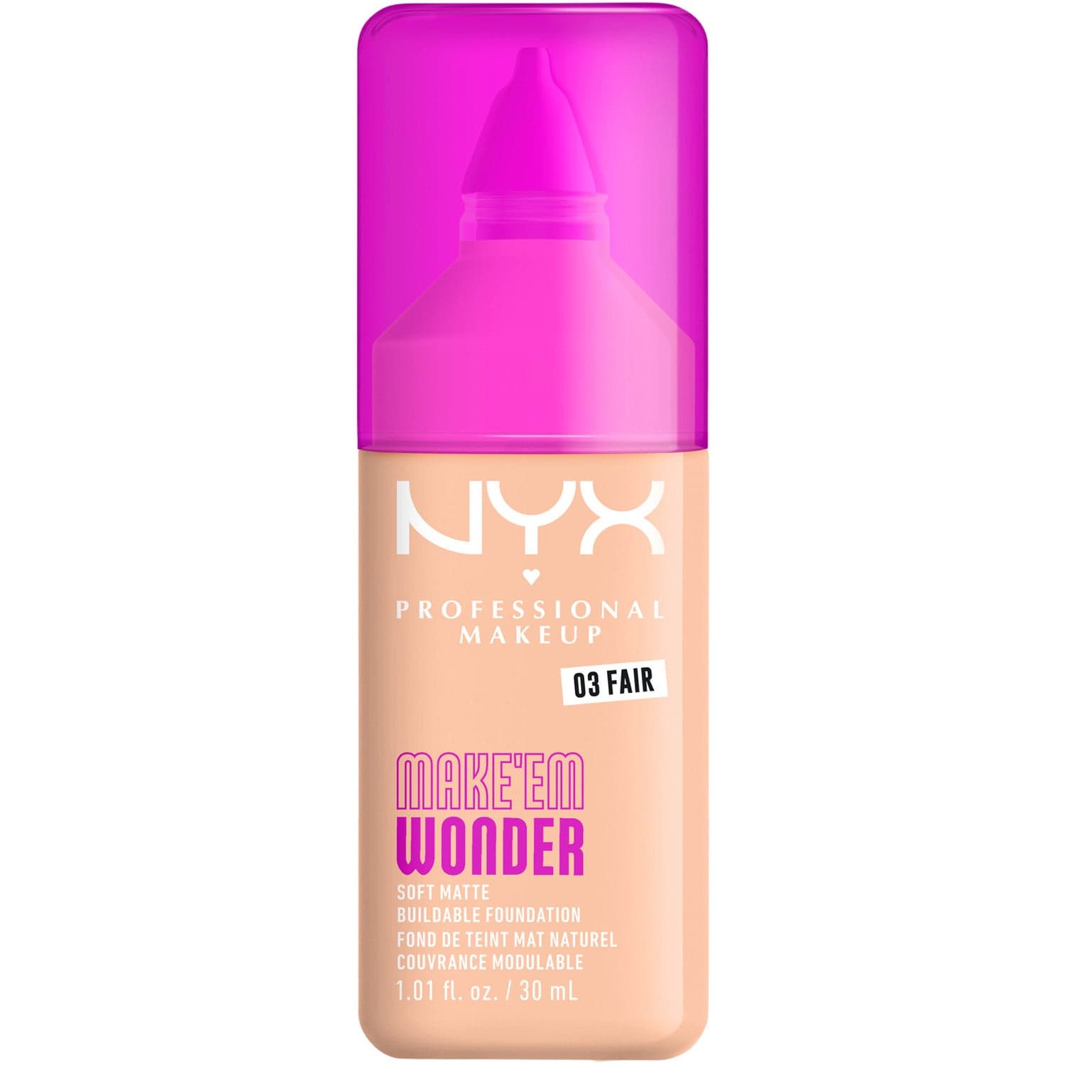 NYX Professional Makeup Make Em Wonder Foundation 03 Fair - 30 ml