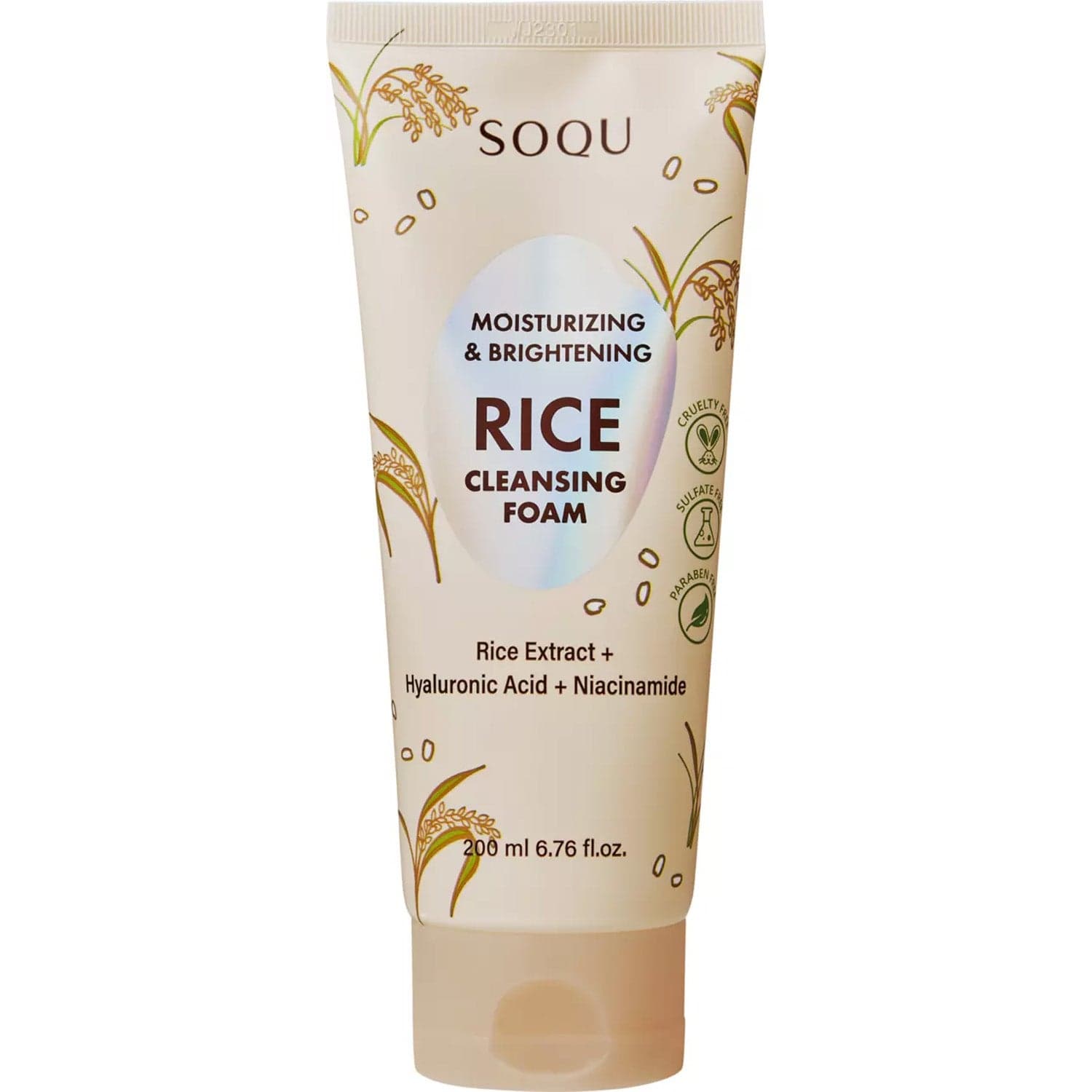 SOQU Rice Foam Cleanser 200 ml