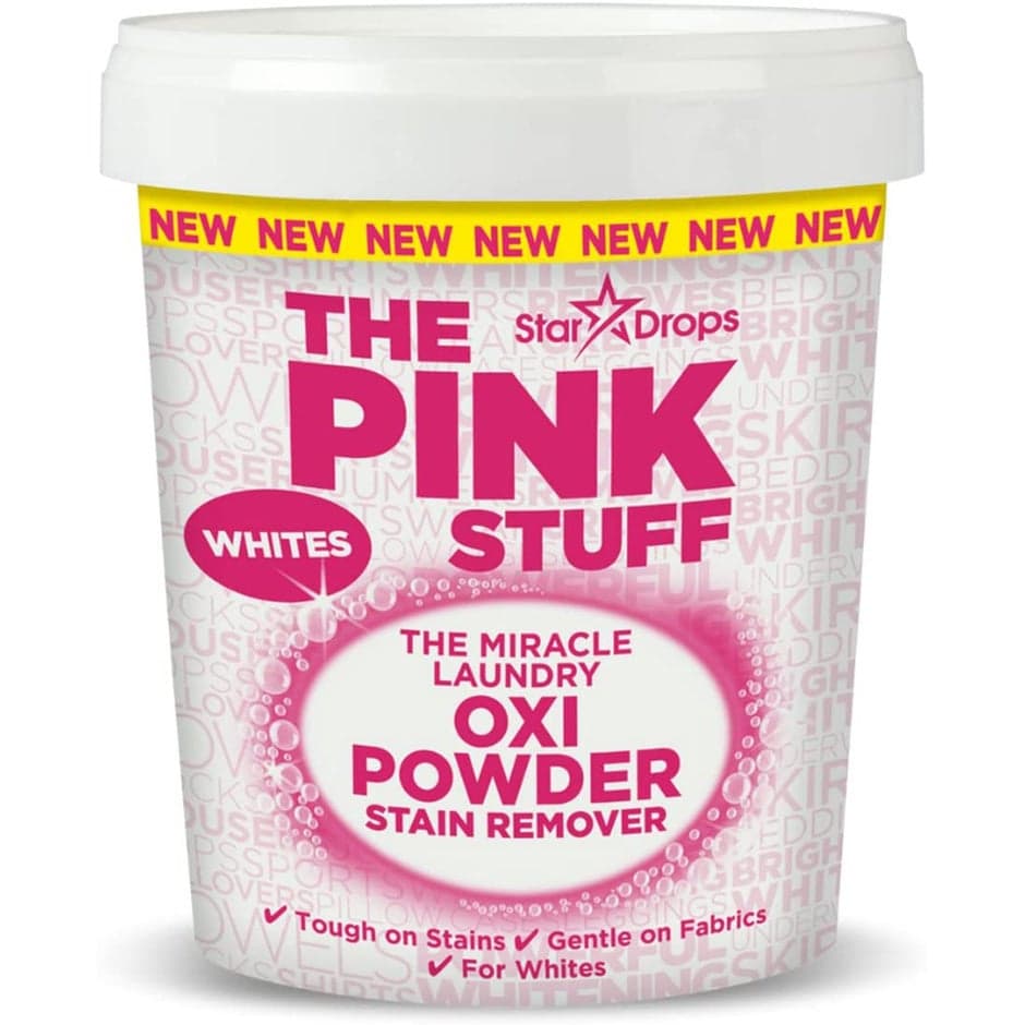 The Pink Stuff Miracle Laundry Oxi Powder Stain Remover Whites - 1000 g